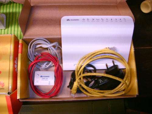 Two Huawei HG 532 c units