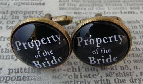 Groom Cufflinks - Property of the Bride