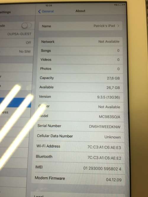 Apple IPad 2 Silver. Wifi/3G 32GB