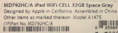 Apple iPad Air 32gb Wifi/Cellular