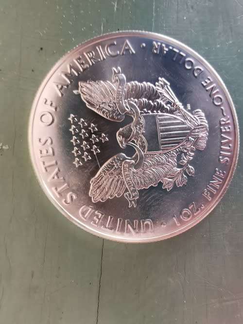 Silver Eagles - in plastic capsules