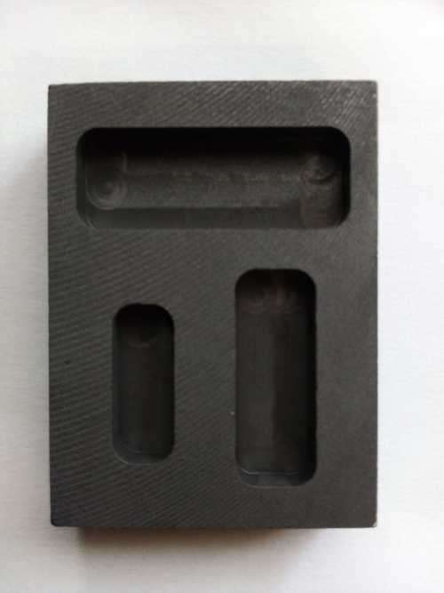 Graphite-1/4-- 1/2-- 1 Troy ounce Gold or Silver Bar Crucibal
