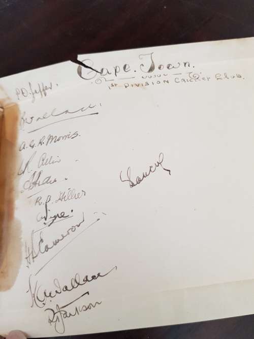 Autograph book Cricketers 1950-1953