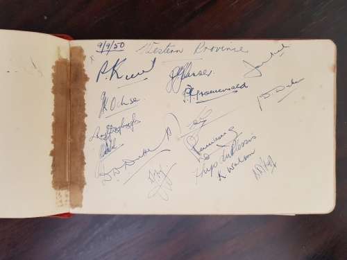 Autograph book Cricketers 1950-1953