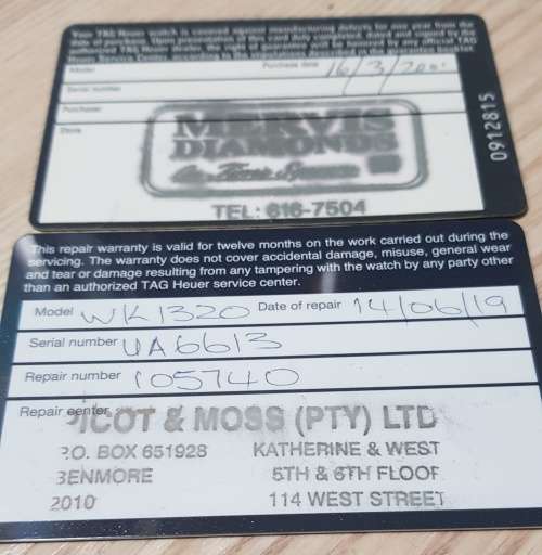 Tag Heuer Ladies Watch Pre Owned