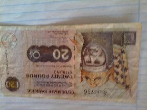 Twenty pounds sterling