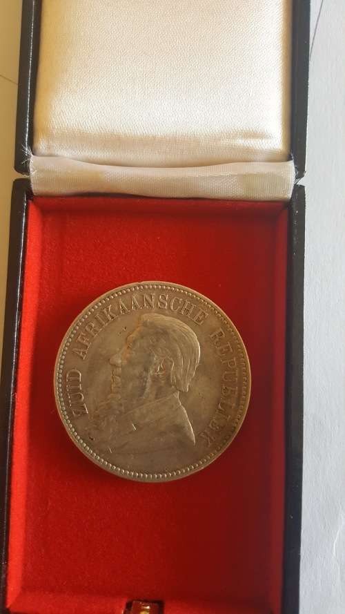 ZAR Paul Kruger 5shilling( Crown) double shaft