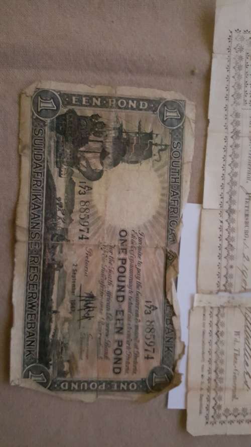 ZAR 1 Pound and union 1Pound both for one bid not in good condition