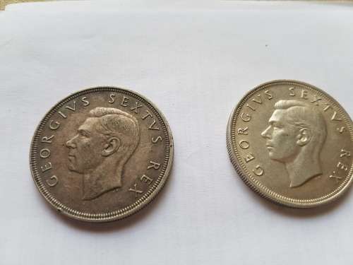 2x 5Shillings 1951 and 1952