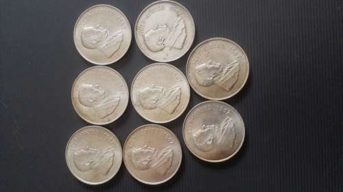 20 x SA Silver R1.. 1966 and 1967.. As a lot... Silver