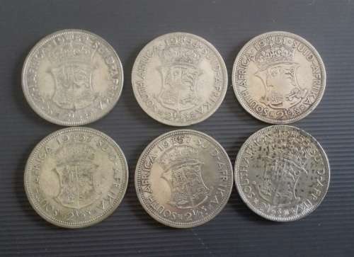 30 x SA 2.5 Shillings... As a lot.. Check pictures and condition