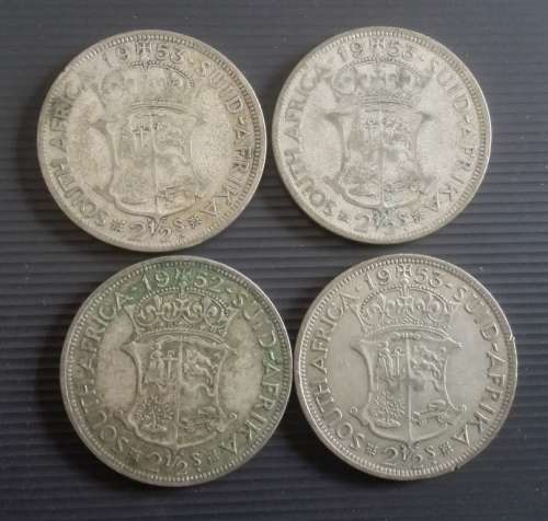 30 x SA 2.5 Shillings... As a lot.. Check pictures and condition