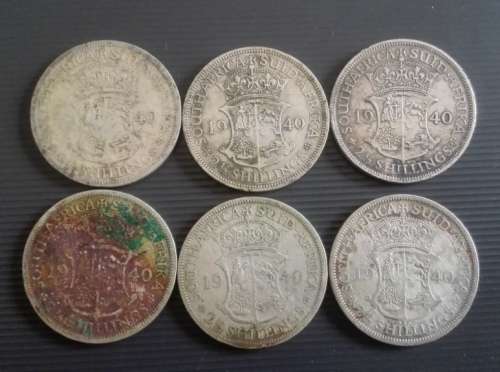30 x SA 2.5 Shillings... As a lot.. Check pictures and condition