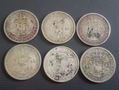 30 x SA 2.5 Shillings... As a lot.. Check pictures and condition
