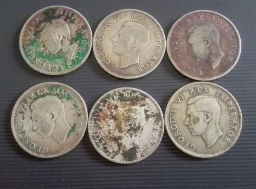 30 x SA 2.5 Shillings... As a lot.. Check pictures and condition