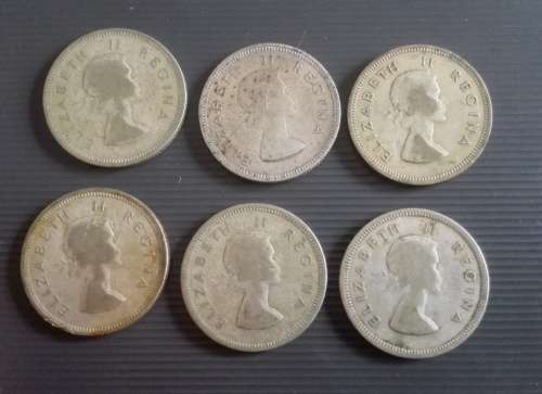 15 x SA 2 Shillings... As a lot.. Check condition