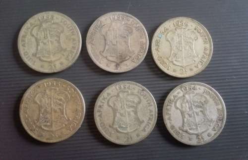 15 x SA 2 Shillings... As a lot.. Check condition