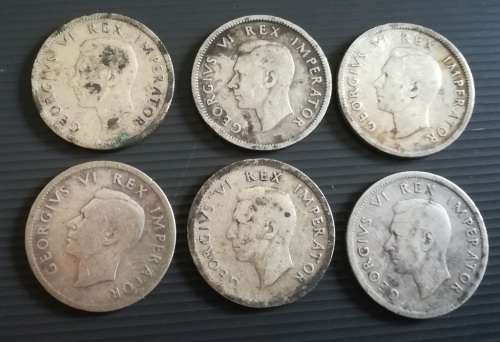 21 x SA 1 Shillings... As a lot.. Check condition