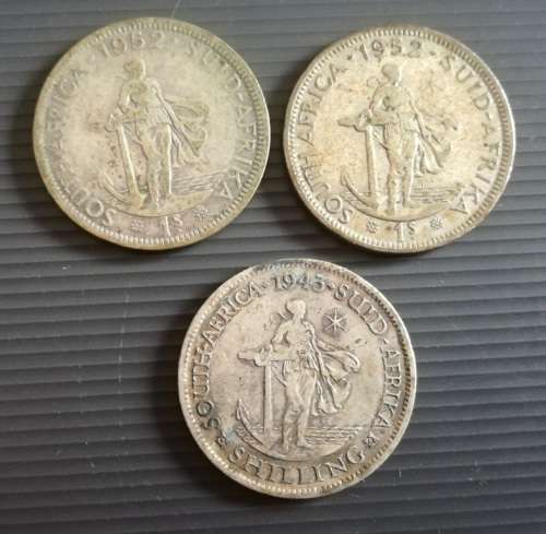 21 x SA 1 Shillings... As a lot.. Check condition