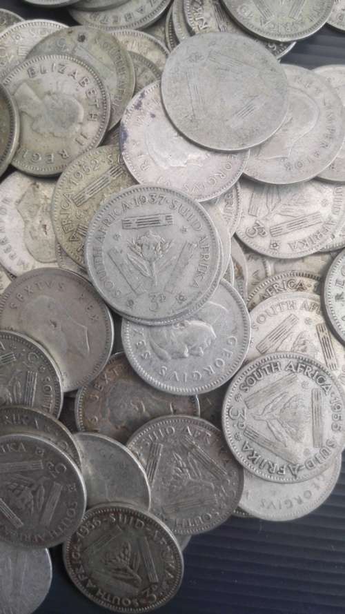 150 x SA 3 pence.. 1937 upwards.. As a lot...