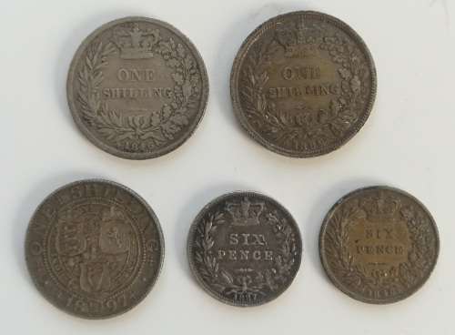 12 x very old British Coins... 1800's.. Some rarities.