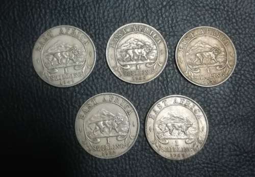 17 x East Africa 1 shilling.. As a lot