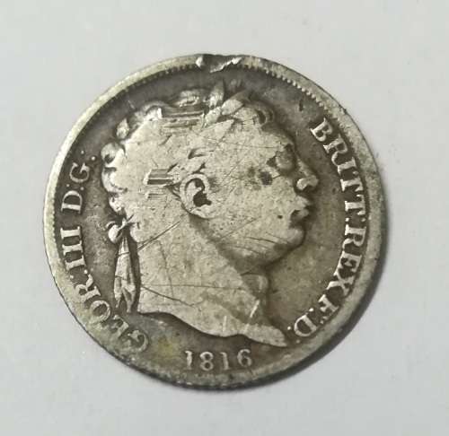 British Coin from 1816... Yes, 200 years old.. Check condition