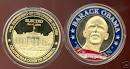 2008 BARACK OBAMA MEDALLION... GOLD PLATED
