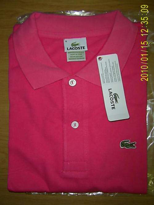 LACOSTE POLO ( PINK) SIZE ( MEDIUM)