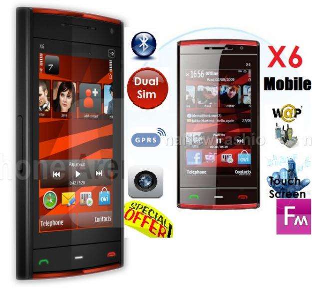 ** FREE SHIPPING** LATEST**  X6 DUAL SIM, GOOGLE MAPS, FULL TOUCH SCREEN WITH TV FUNCTION