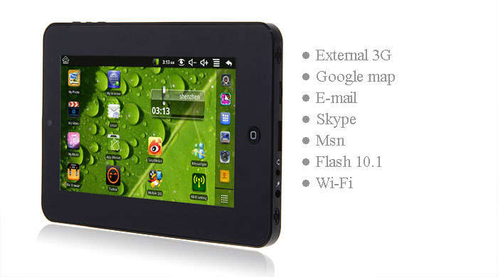 ***UPGRADED*** VERY LATEST 7" PC TAB - ANDROID v2.2 - WIFI - WEBCAM - DOCUMENTS TO GO - 3G