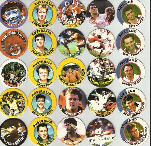 1995 Slama RWC Rugby Card Tokens
