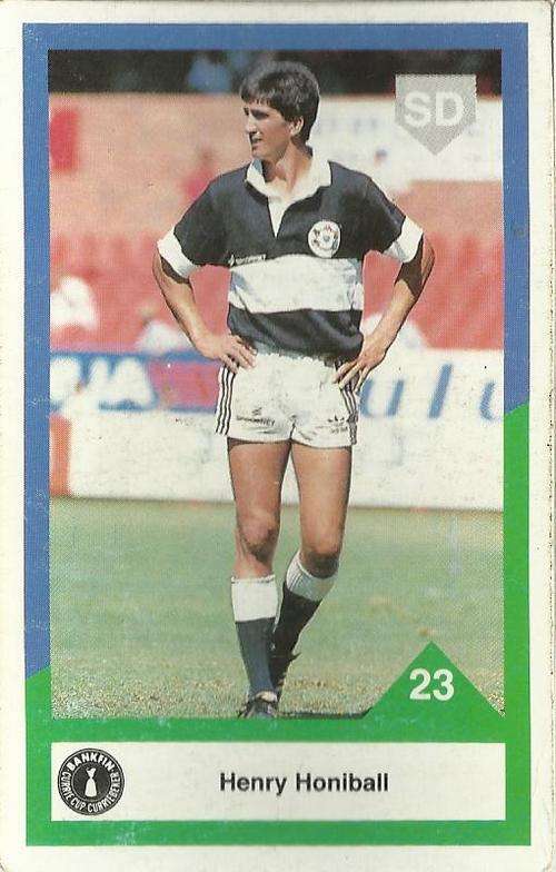 1992 Currie Cup Rugby Trading Card Henry Honiball