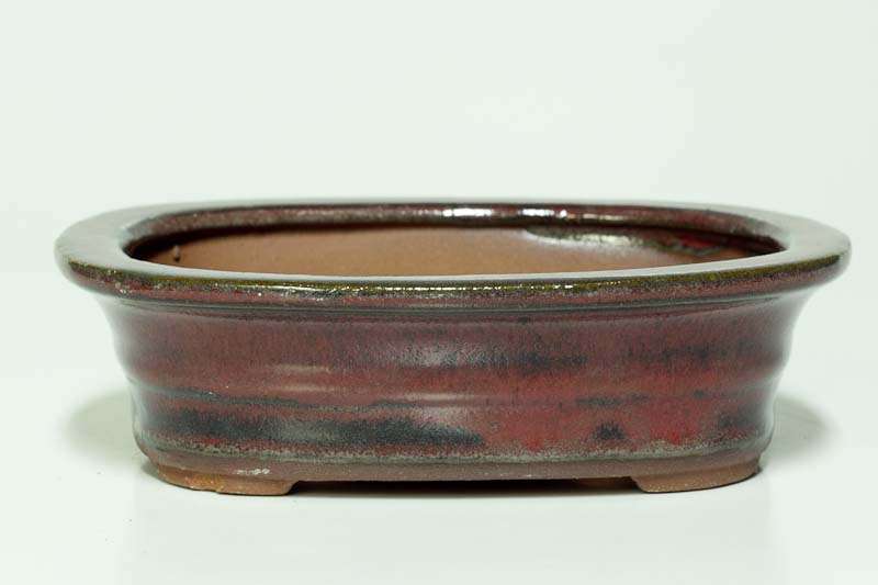 Glazed Bonsai Container, 15x12x4cm