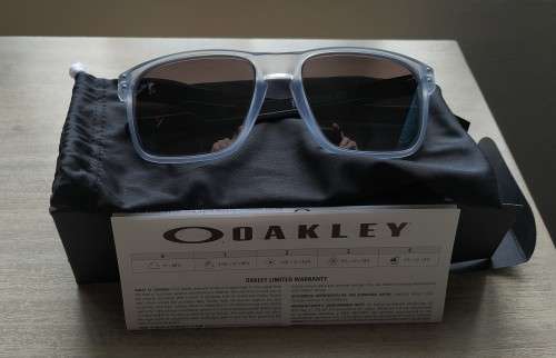 Oakley Holbrook Mix - Grey Transparent frame with Prizm Black lenses