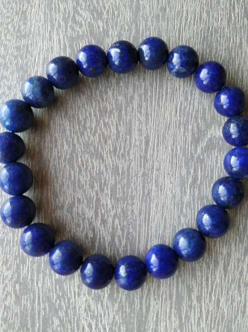 Natural Lapis Lazuli Gemstone Bracelet - 8mm