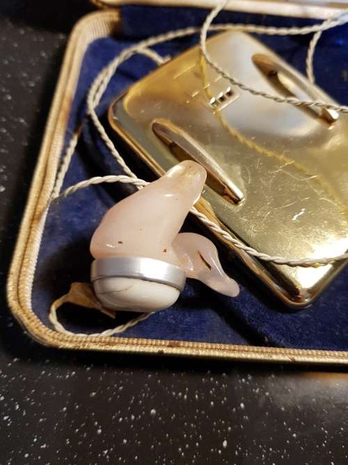 Vintage Amplivox hearing aid in original case