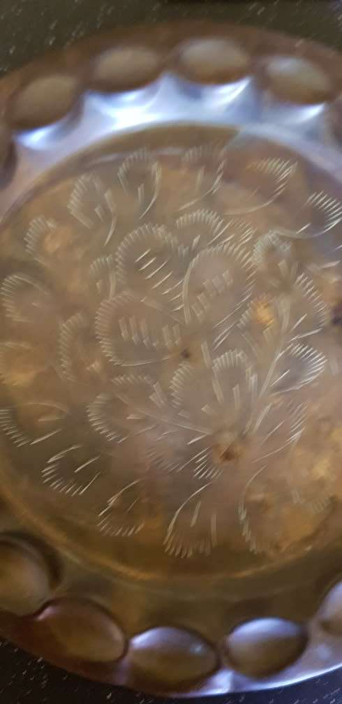 Assorted copper and brass art