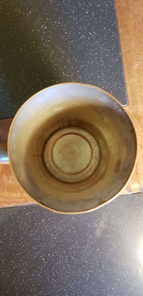 2 Vintage Rhodesian Copper Mugs 12 cm tall