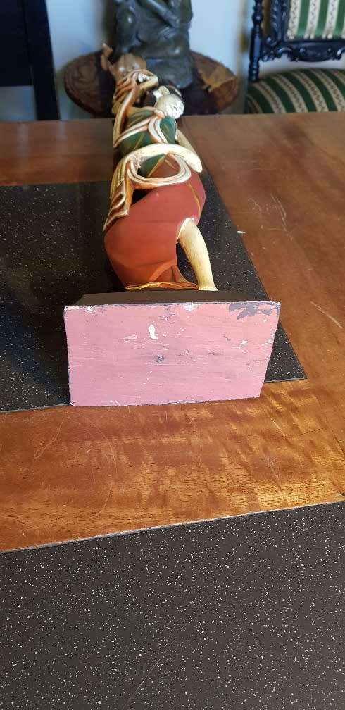 Vintage Hand Carved Portuguese Lady 53 cm tall