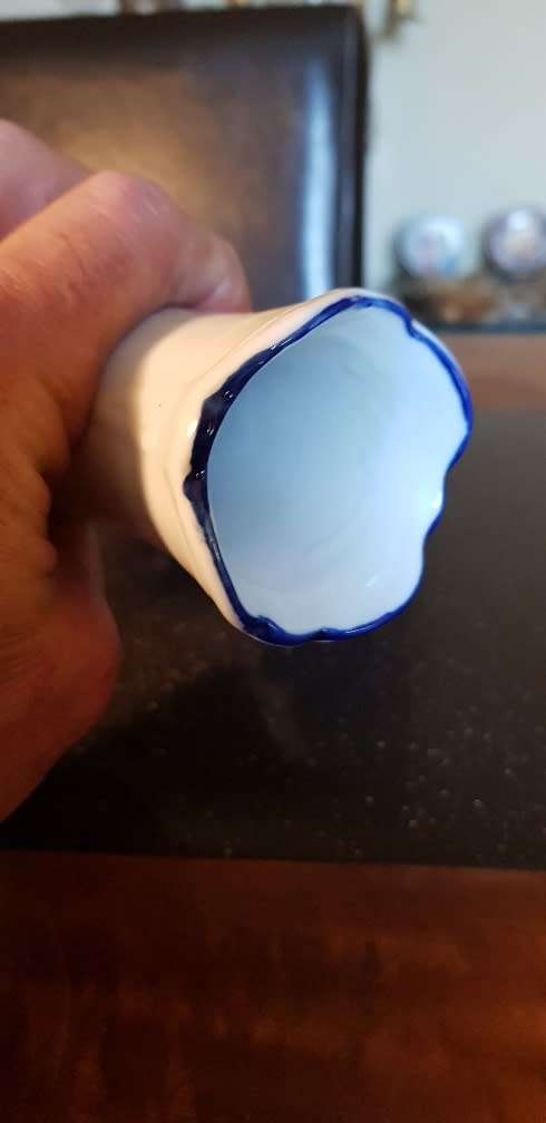 Hand Painted Hallmarked Delft 20 cm Vase