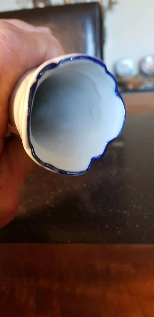 Hand Painted Hallmarked Delft 20 cm Vase