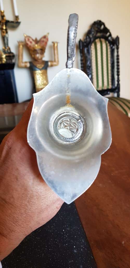 Large silver plated Crystal pitcher