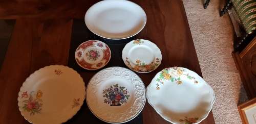 Large Lot of Antique/Vintage Plates. Meakin, Wedgwood, Foley And Grindley
