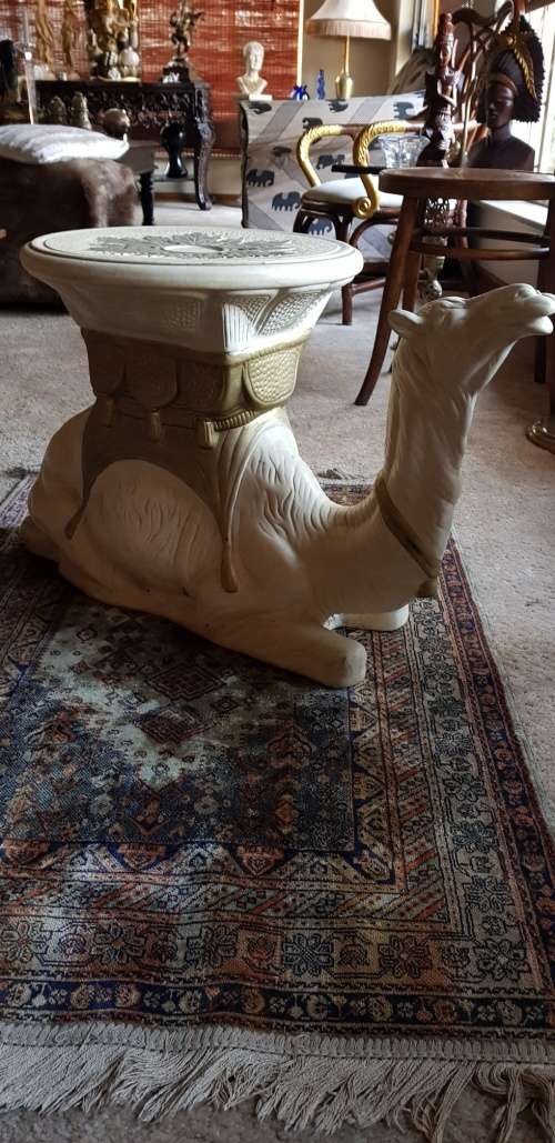 Beautiful Porcelain Camel Theme Occasional Table