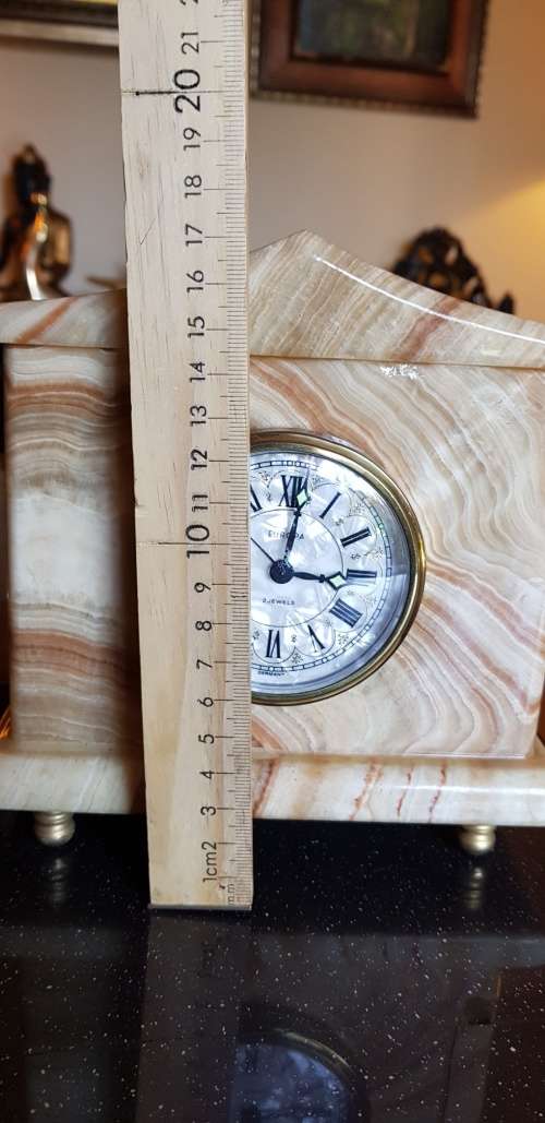 Stunning Europa 2 Jewels Mantel Piece Clock from Germany