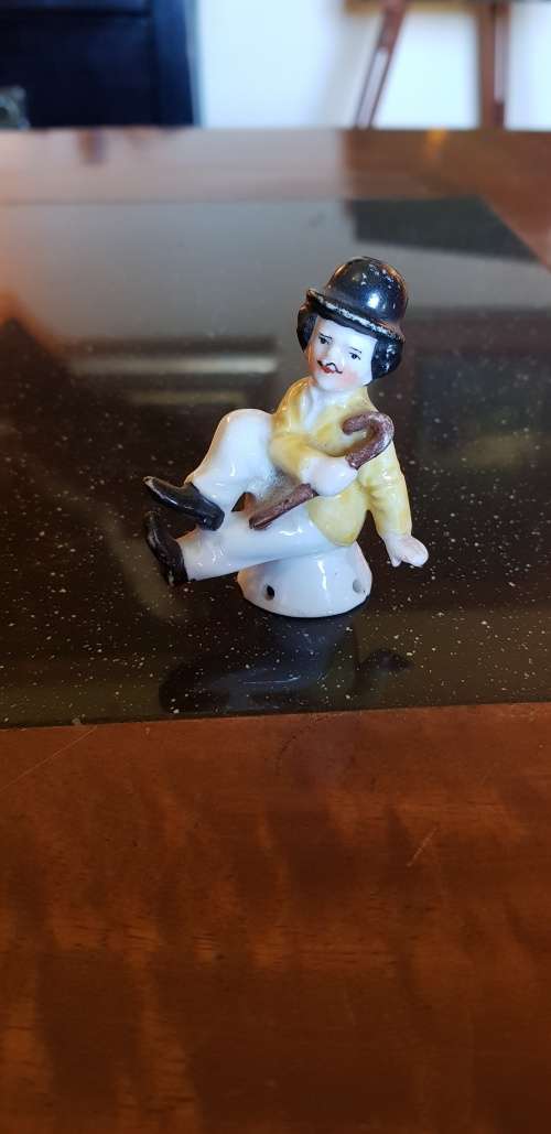 Miniature Charlie Chaplin Porcelain Figurine