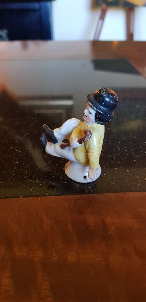 Miniature Charlie Chaplin Porcelain Figurine