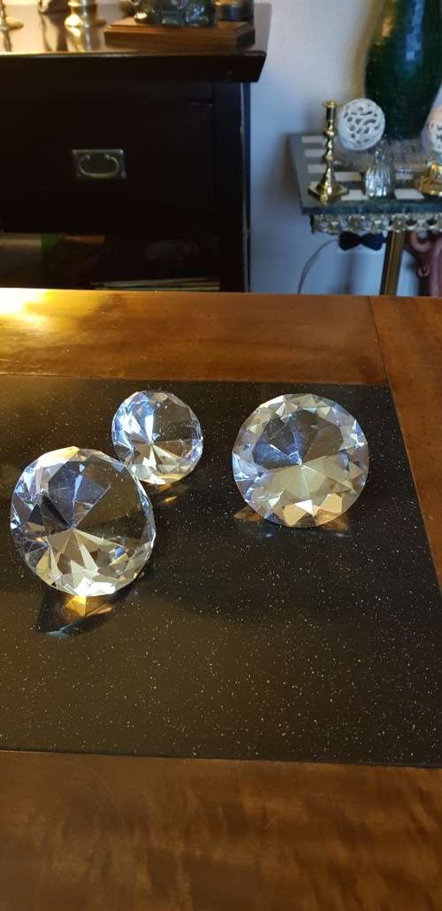 3 X Crystal Decor Diamonds