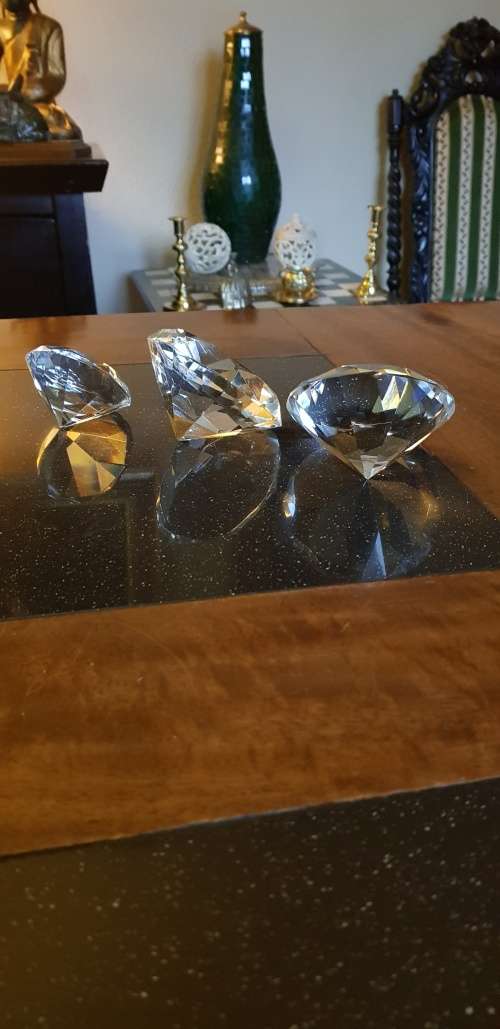 3 X Crystal Decor Diamonds